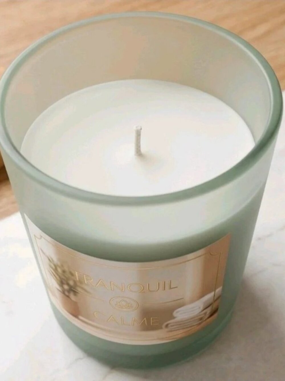 Greenbrier International Tranquil Calme Jar Candle 3 oz White